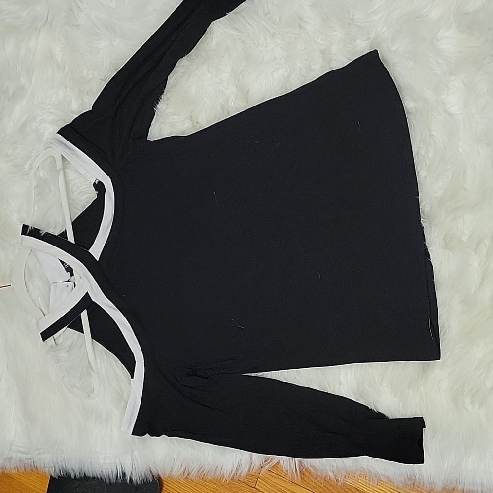 I.N.C. Criss Cross off shoulder Top